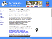 Tablet Screenshot of parsonalities.com